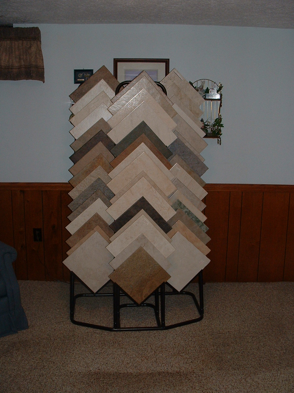 This is a photograph of our tile display.